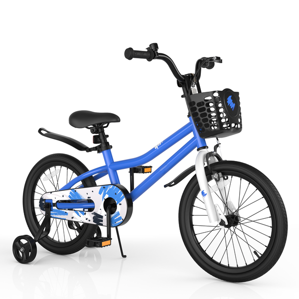 18 Inch Kid's Bike with Training Wheels and Coaster Brake