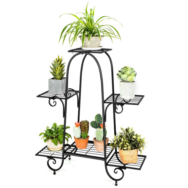 6-Tier Plant Stand with Adjustable Foot Pads