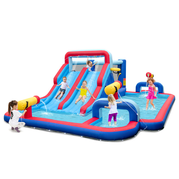 Inflatable Water Slide Park for Kids Backyard Outdoor Fun (without Blower)