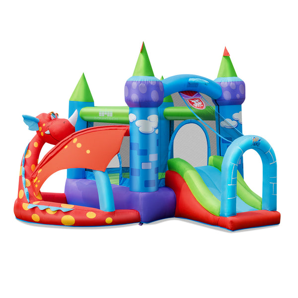 Kids Inflatable Bounce House Dragon Jumping Slide Bouncer Castle