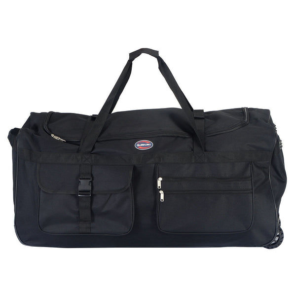 Rolling Wheeled Tote Duffle Bag Travel Suitcase