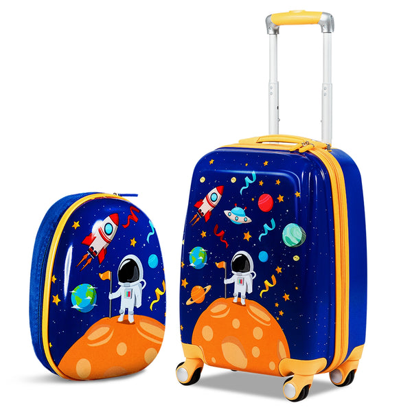 2 Pieces Kids Luggage Set with Backpack and Suitcase for Travel