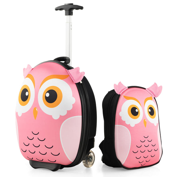 Lightweight and Portable Rolling Suitcase for Children