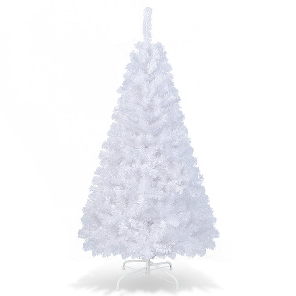 5 Feet White Christmas Tree with Solid Metal Legs