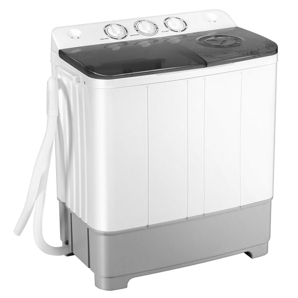 2-in-1 Portable 22lbs Capacity Washing Machine with Timer Control