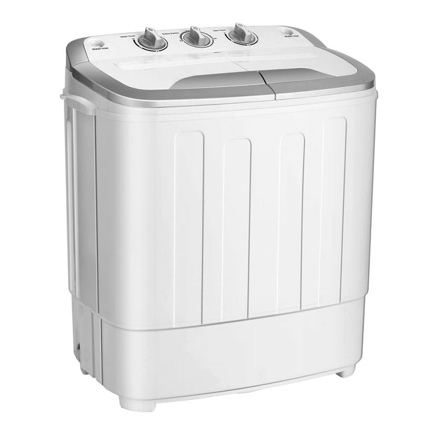 13 lbs Portable Mini Twin Tub Spinner Semi-Automatic Washing Machine