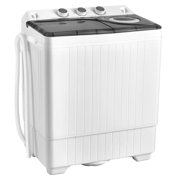 26 lbs Semi-Automatic Twin Tub Washing Machine with Drain Pump
