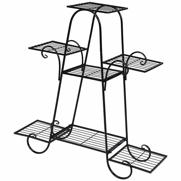 7 Tier Metal Patio Plant Stand