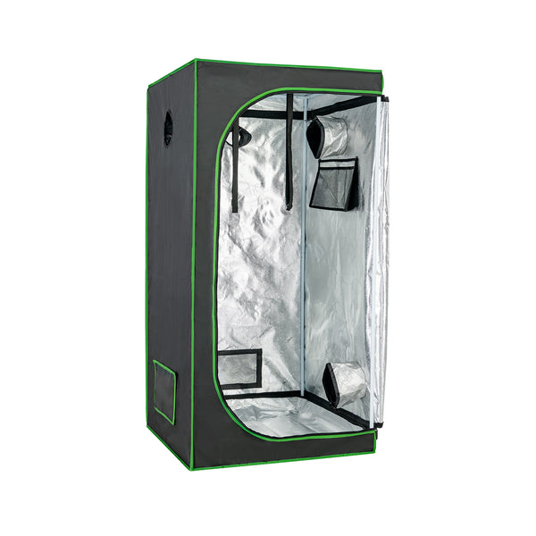 32 x 32 x 63 Inch Mylar Hydroponic Grow Tent with Observation Window and Floor Tray