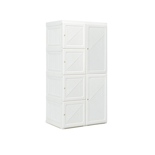 Foldable Armoire Wardrobe Closet with 8/10/12 Cubes