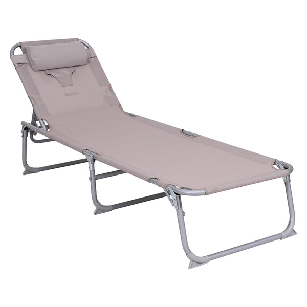 Outdoor Adjustable Chaise Lounge Recliner Chair