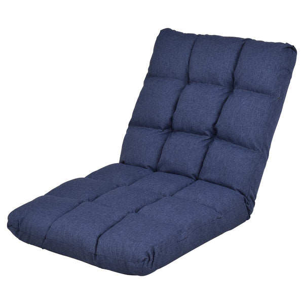 14-Position Adjustable Cushioned Floor Lazy Sofa Chair