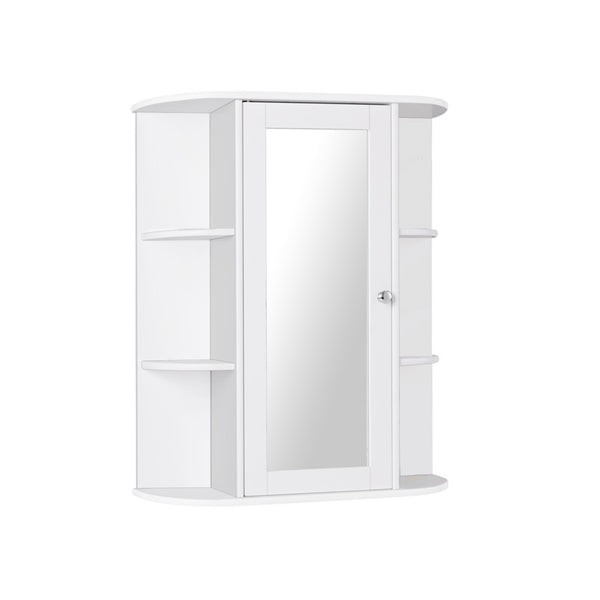 Bathroom Single Door Shelves Wall Mount Cabinet with Mirror