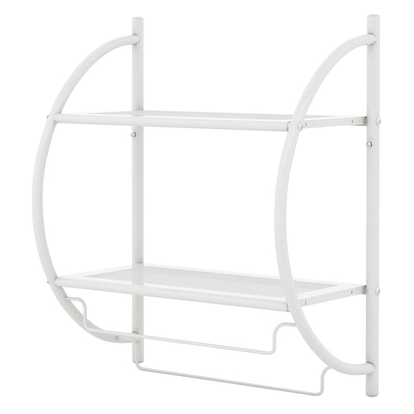 Wall Mounted 2-Tier Bathroom Towel Rack with 2 Towel Bars