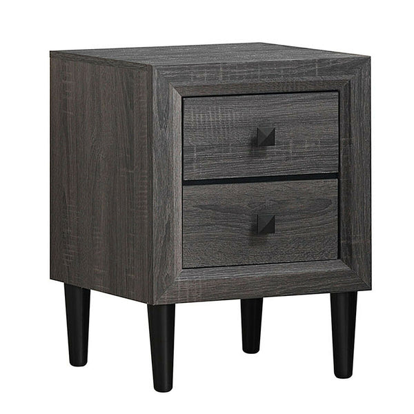 Multipurpose Retro Bedside Nightstand/ End Table with 2 Drawers