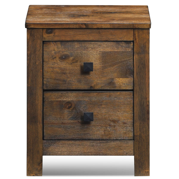 Wooden Multipurpose Nightstand with 2 Storage Sliding Drawers