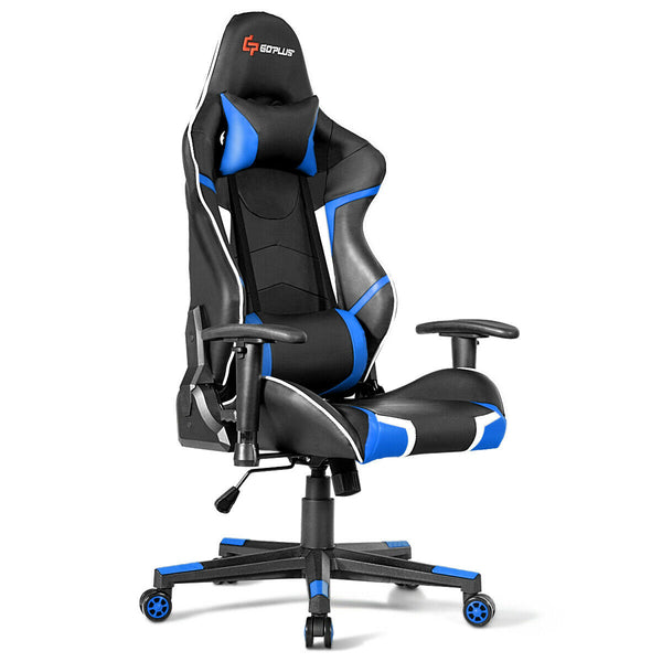 Lumbar Support  Massage Gaming Reclining Racing Chair