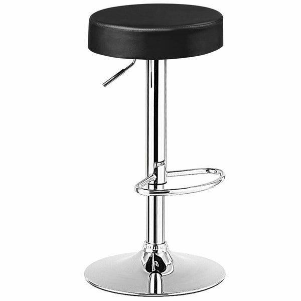 1 Piece Round Bar Stool Adjustable Swivel Pub Chair