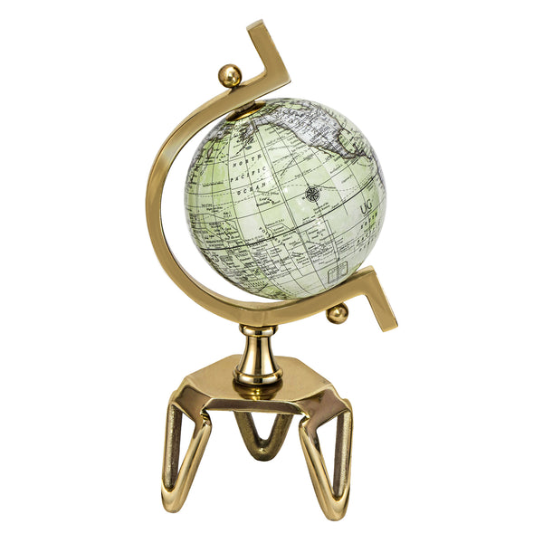 Educational Geographic 5/8/10 Inch World Globe with Triangle Metal Stand