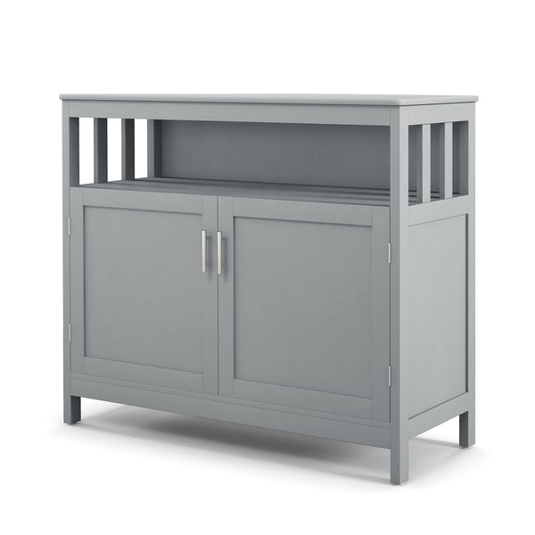 Kitchen Buffet Server Sideboard Storage Cabinet with 2 Doors and Shelf