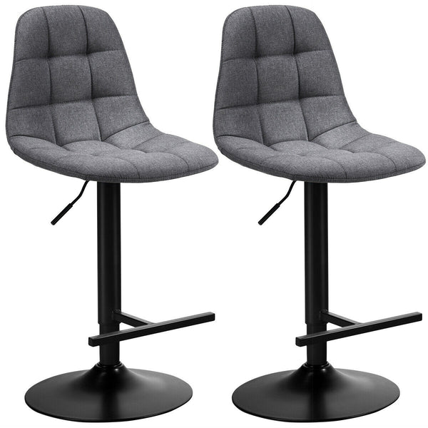 Height Adjustable Modern 360 Degree Swivel Barstools with Footrest