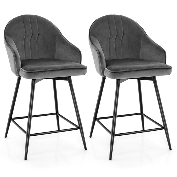 360 degree Swivel Bar Stools Set of 2