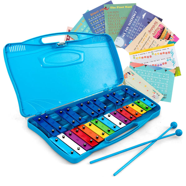 25 Notes Glockenspiel Chromatic Metal Xylophone