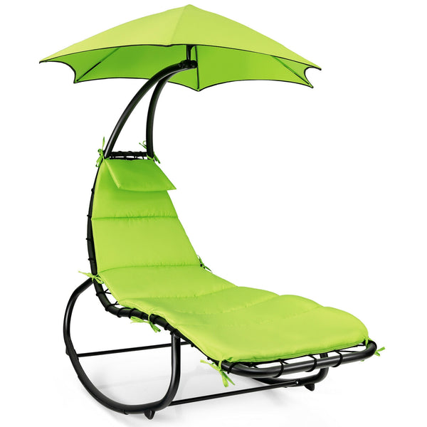 Hammock Swing Lounger Chair with Shade Canopy