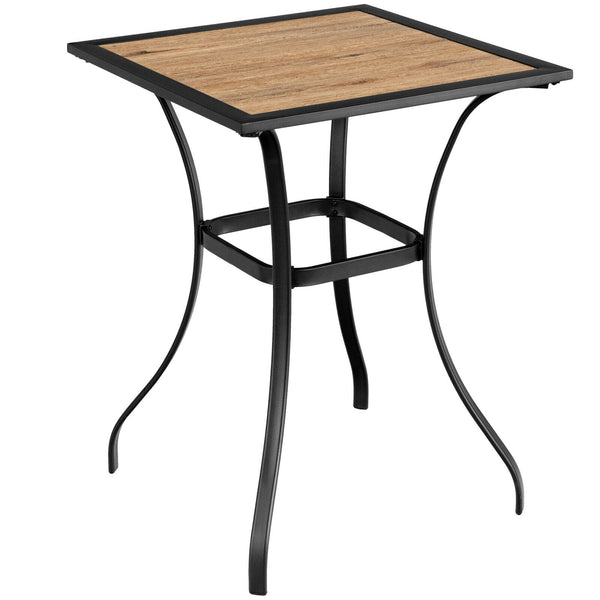 Patiojoy Patio Square Bar Table for Garden Backyard