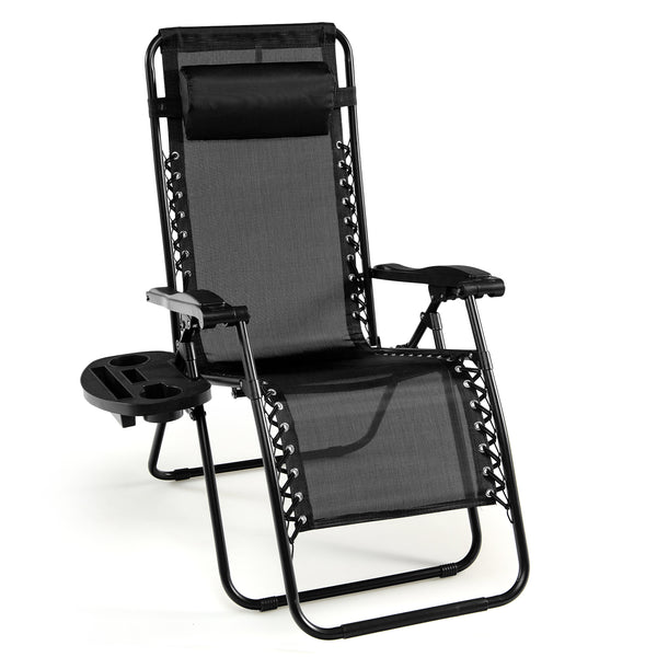 Outdoor Folding Zero Gravity Reclining Lounge Chair