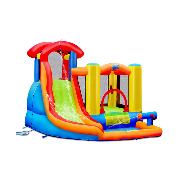 Inflatable Water Slide Bounce House with Pool and Cannon