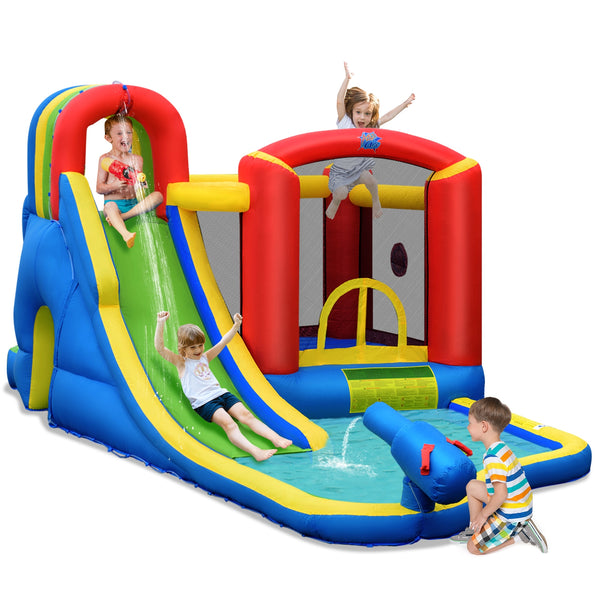 Inflatable Kid Bounce House Slide Climbing Splash Park Pool Jumping Castle