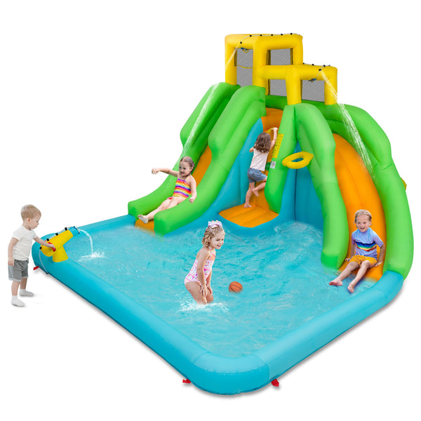 Kids Inflatable Water Park Bounce House with 480 W Blower