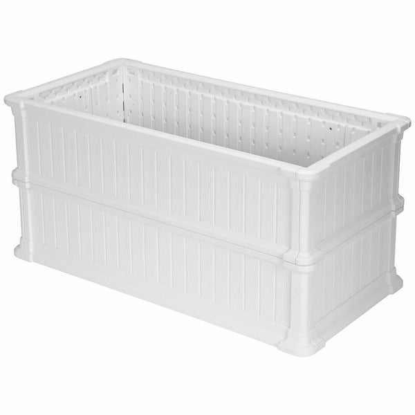 2 Pieces Raised Garden Rectangle Plant Box