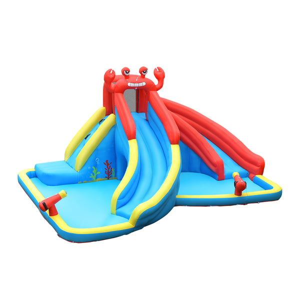 Inflatable Water Slide Crab Dual Slide Bounce House without bounce house