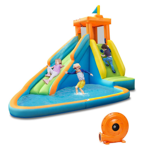 Inflatable Water Slide Kids Bounce House with Blower