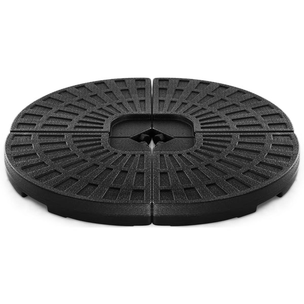 4-Piece Water or Sand Filled 160 lbs Patio Umbrella Base