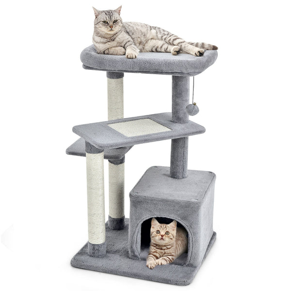 Multi-layer Cat Tree with Perch and Hanging Ball