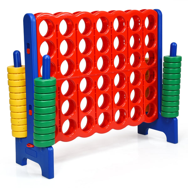 Jumbo 4-to-Score Giant Game Set with 42 Jumbo Rings and Quick-Release Slider