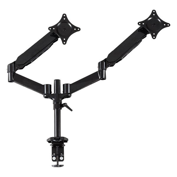 Dual 2 Screens Desk Mount Stand TV LCD Bracket