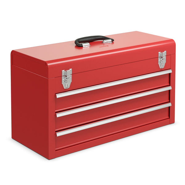 Portable Garage Mechanic Tool Cabinet Box with 3 Drawers