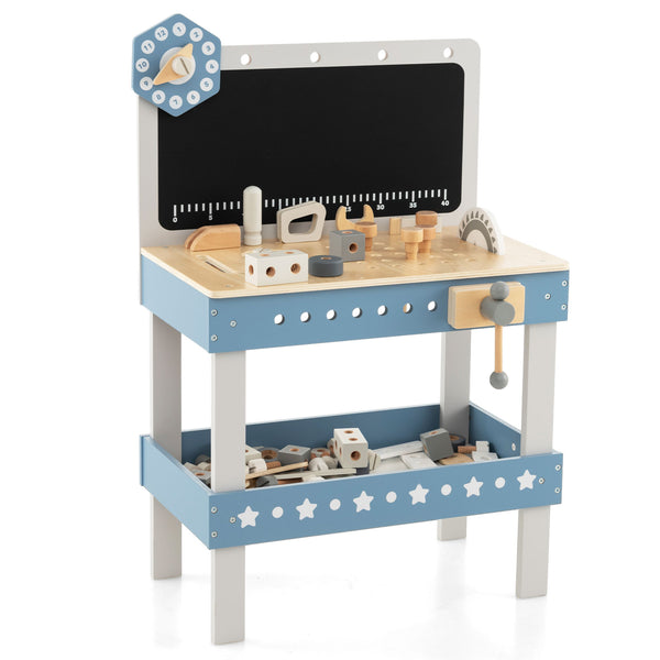 Kids Play Tool Workbench Set with 61 Pcs Tool and Parts Set