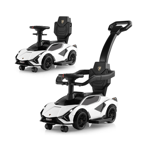 3-in-1 Licensed Lamborghini Ride Walking Toy Stroller