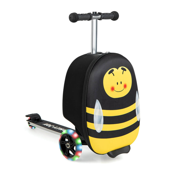 Hardshell Ride-on Suitcase Scooter with LED Flashing Wheels