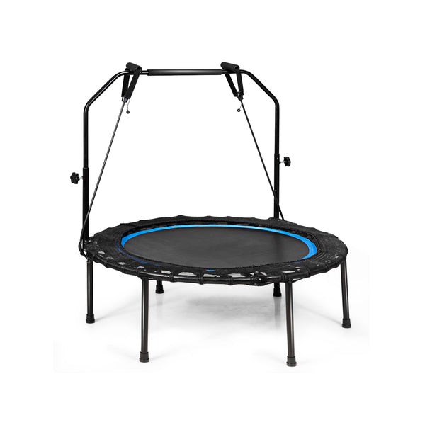 40 Inch Foldable Fitness Rebounder with Resistance Bands Adjustable Home