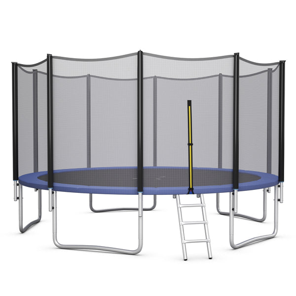 8/10/12/14/15/16Feet Outdoor Trampoline Bounce Combo with Safety Closure Net Ladder