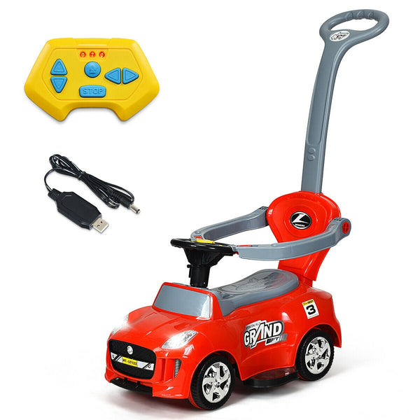 Kids Electric Ride On Car And Push Car Stroller