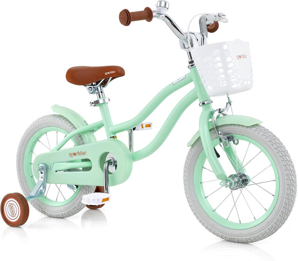 16 Inch Kids Bike with Adjustable Seat and Bell for Kids 3-8 Years Olds