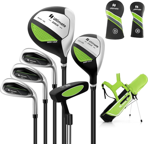 Junior Complete Golf Club Set with Stand Bag Rain Hood