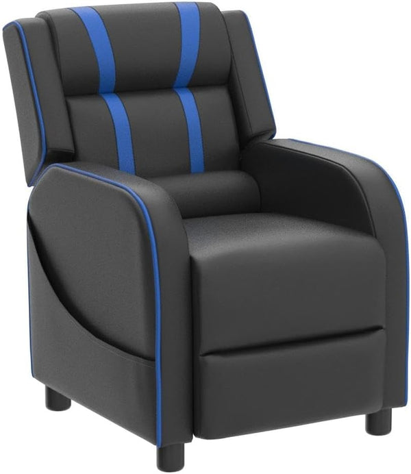 Kids Recliner Chair with Side Pockets and Footrest